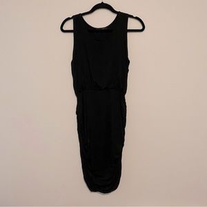 HAIL3Y:23 black sleeveless ruched dress | size S